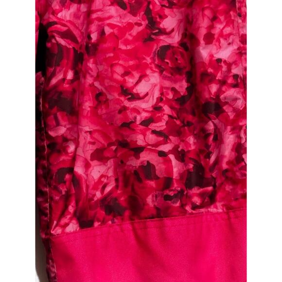 Girl’s Champion Pink Rose Pattern Ski Snow Board Pants, Sz Large (10-12) Bright - Picture 2 of 10